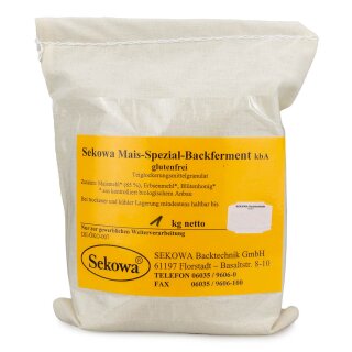 Bio Spezial Mais Backferment Nachfüllpack 1 kg glutenfrei